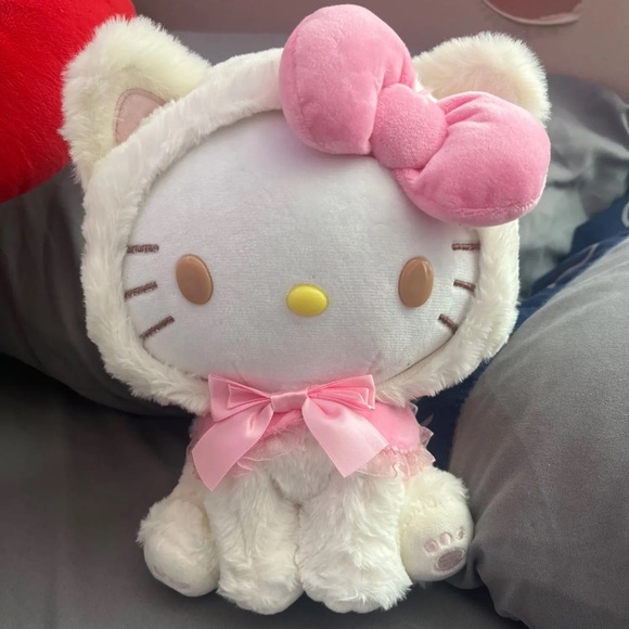 🎀COMING SOON🎀 CUTE HELLO KITTY SOFT KITTEN KEYCHAIN & STUFFED 2PC PLUSH SET💖 - Picture 2 of 10